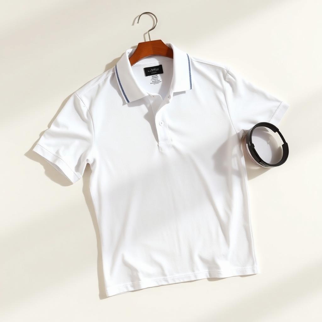 Pique White Polo T-Shirt