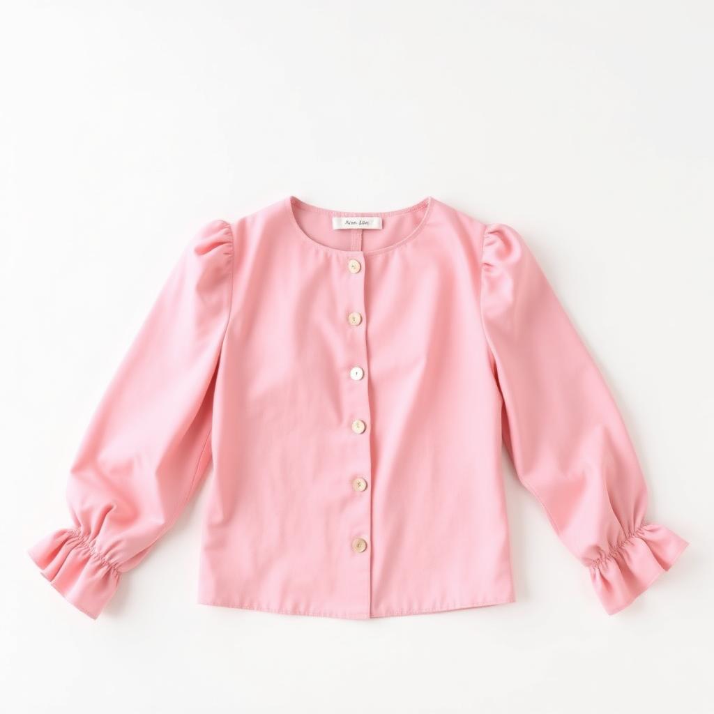 Pastel Pink Puff Sleeve Top